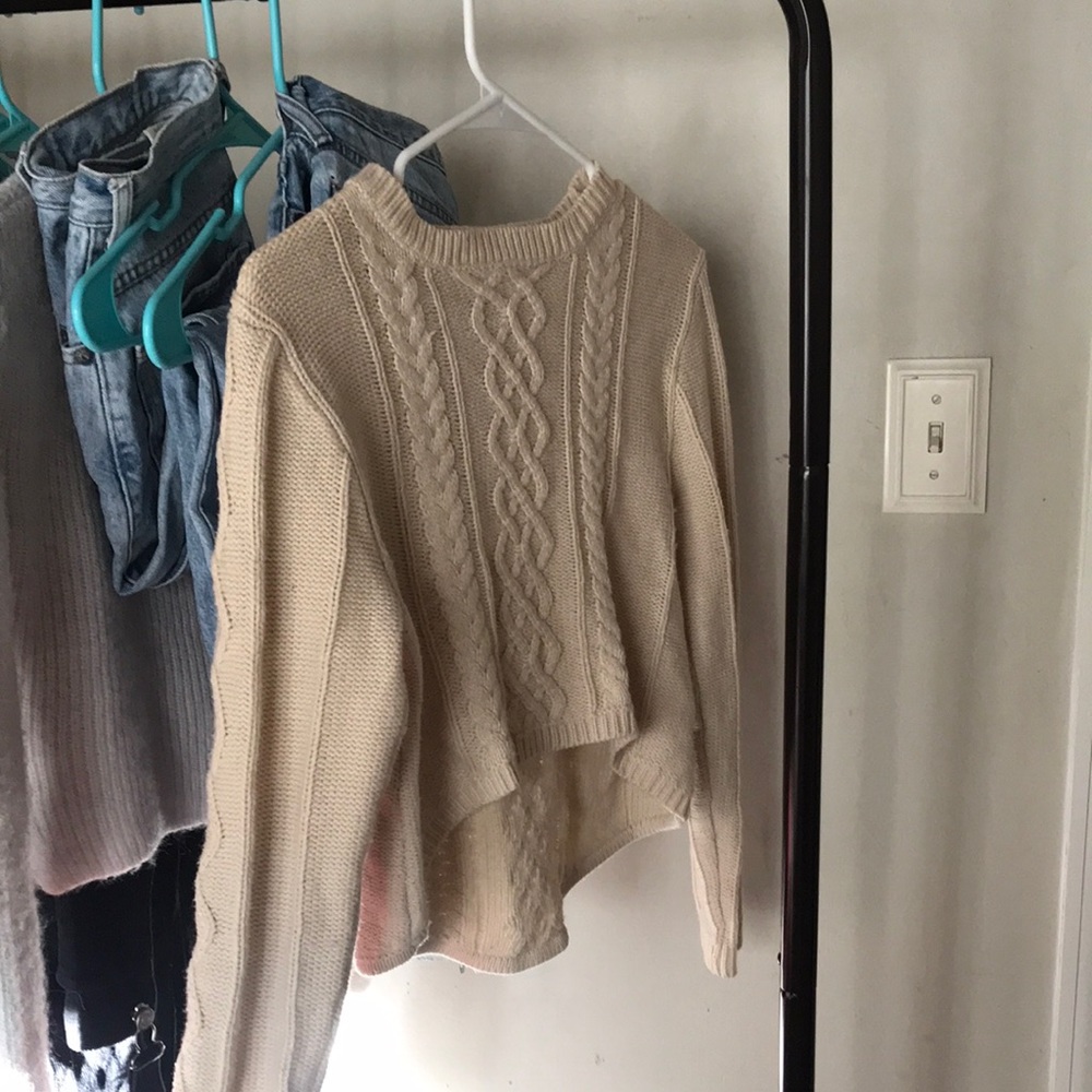 Elbow patch sweater